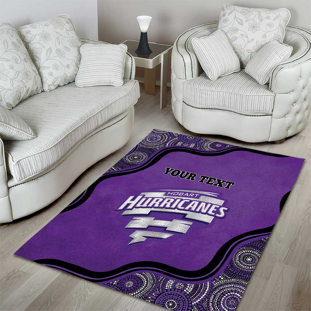 Custom Hobart Hurricanes Area Rug Indigenous Art - Grunge Style - Vibe Hoodie Shop