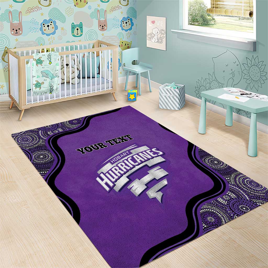 Custom Hobart Hurricanes Area Rug Indigenous Art - Grunge Style - Vibe Hoodie Shop