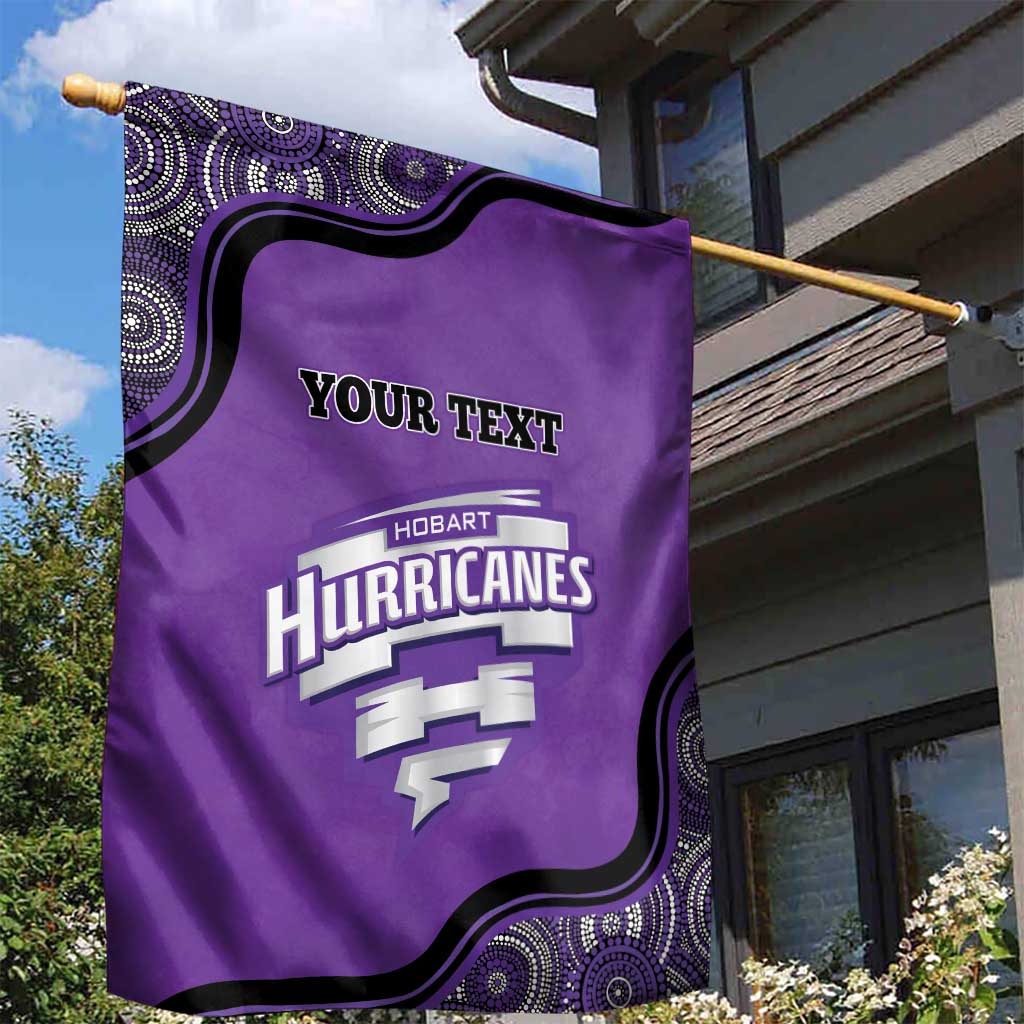 Custom Hobart Hurricanes Garden Flag Indigenous Art - Grunge Style - Vibe Hoodie Shop