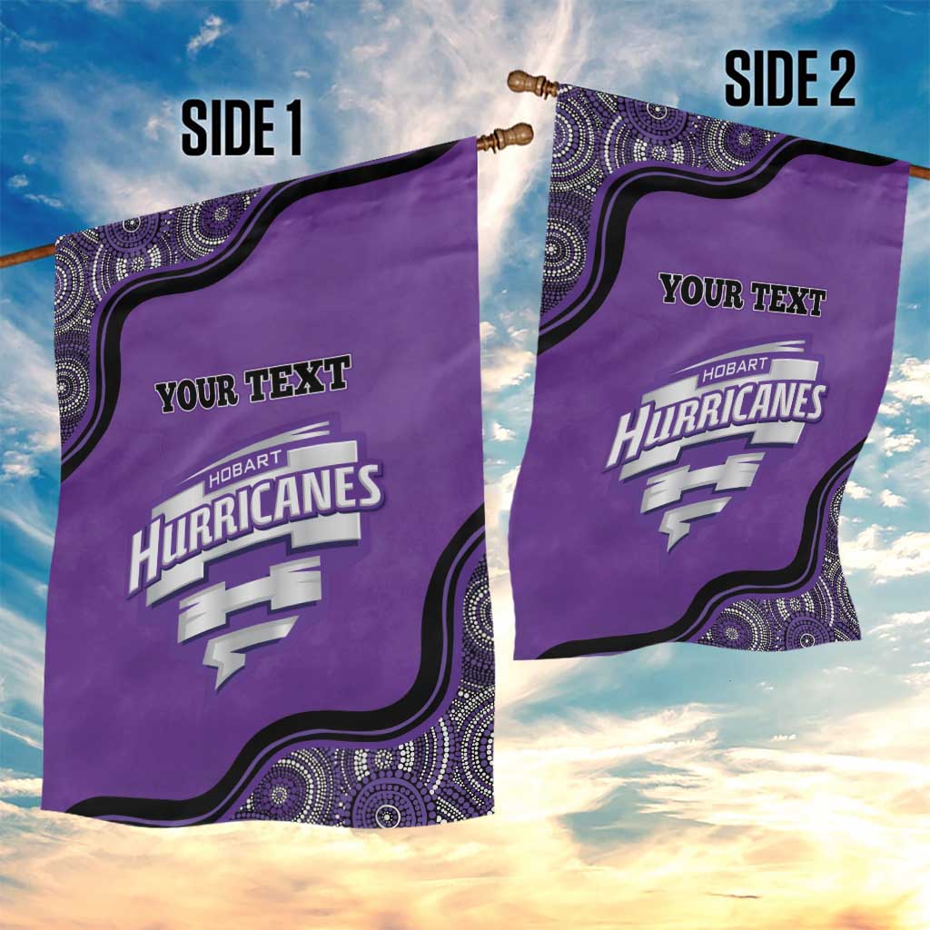 Custom Hobart Hurricanes Garden Flag Indigenous Art - Grunge Style - Vibe Hoodie Shop