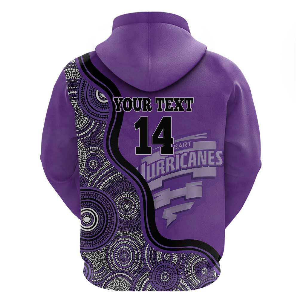 Custom Hobart Hurricanes Hoodie Indigenous Art - Grunge Style - Vibe Hoodie Shop