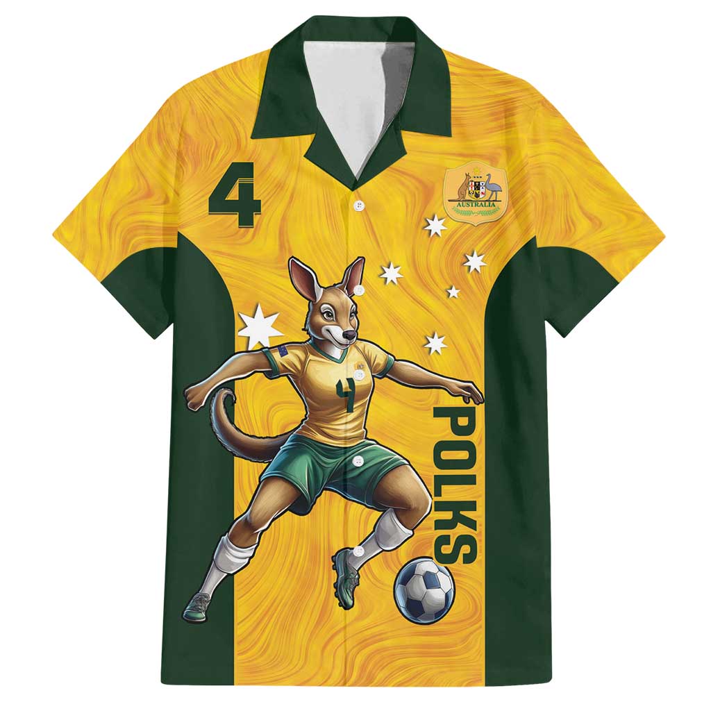 Polkinghorne Australia Matildas Family Matching Puletasi and Hawaiian Shirt 2024 Thank You Polks