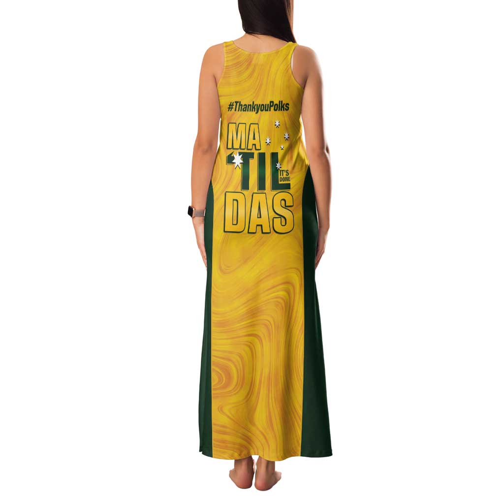 Polkinghorne Australia Matildas Family Matching Tank Maxi Dress and Hawaiian Shirt 2024 Thank You Polks