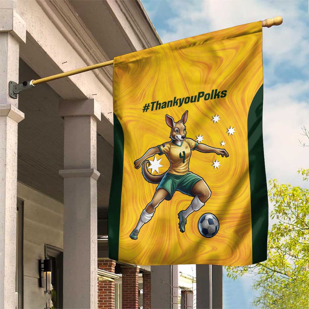 Polkinghorne Australia Matildas Garden Flag 2024 Thank You Polks - Vibe Hoodie Shop