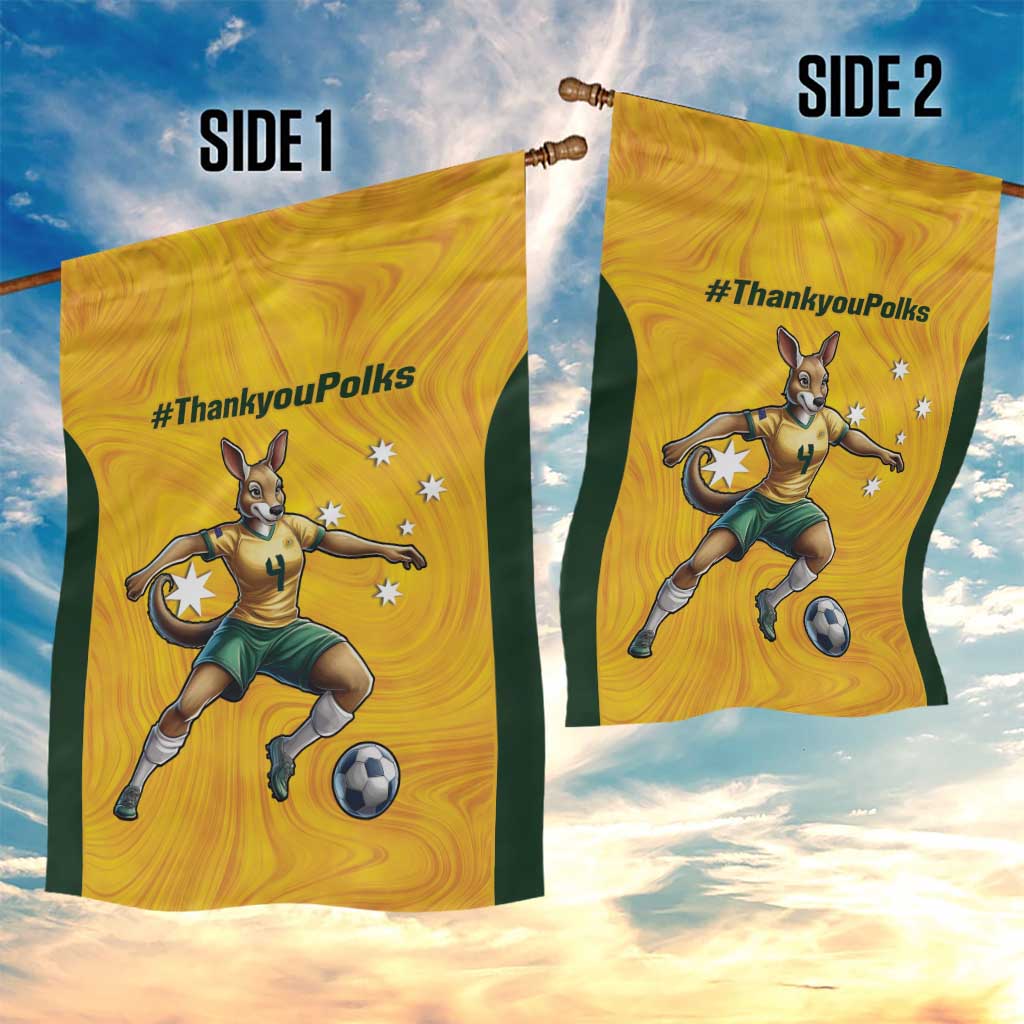 Polkinghorne Australia Matildas Garden Flag 2024 Thank You Polks - Vibe Hoodie Shop