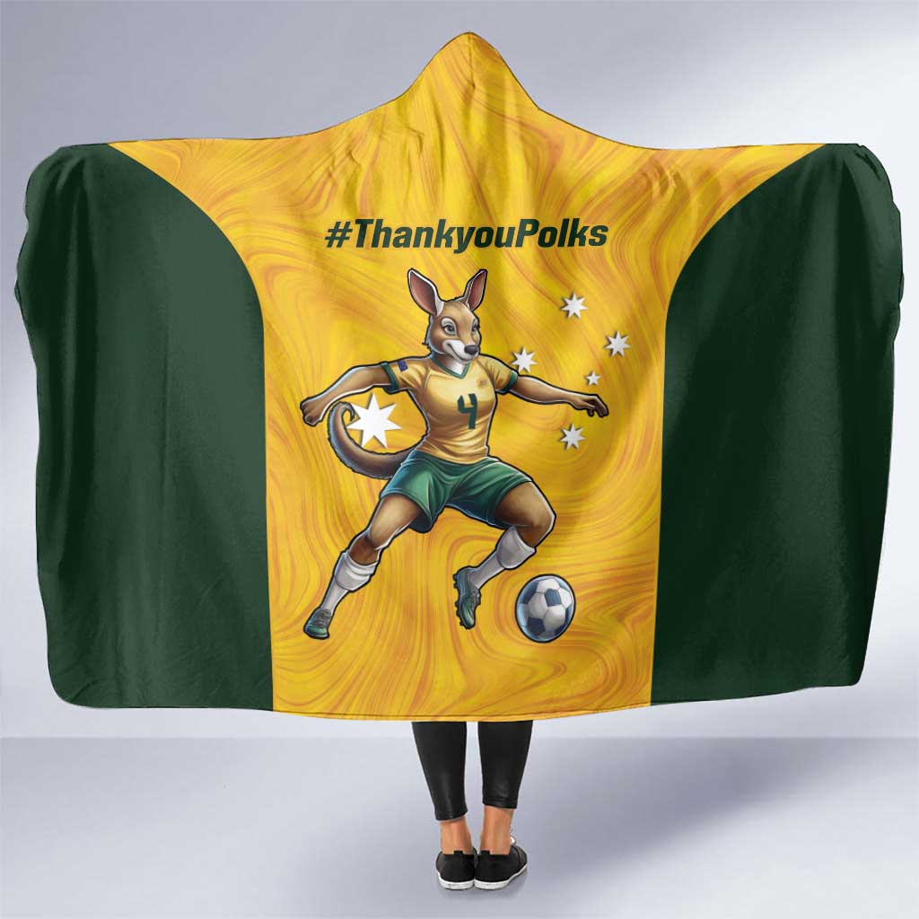 Polkinghorne Australia Matildas Hooded Blanket 2024 Thank You Polks