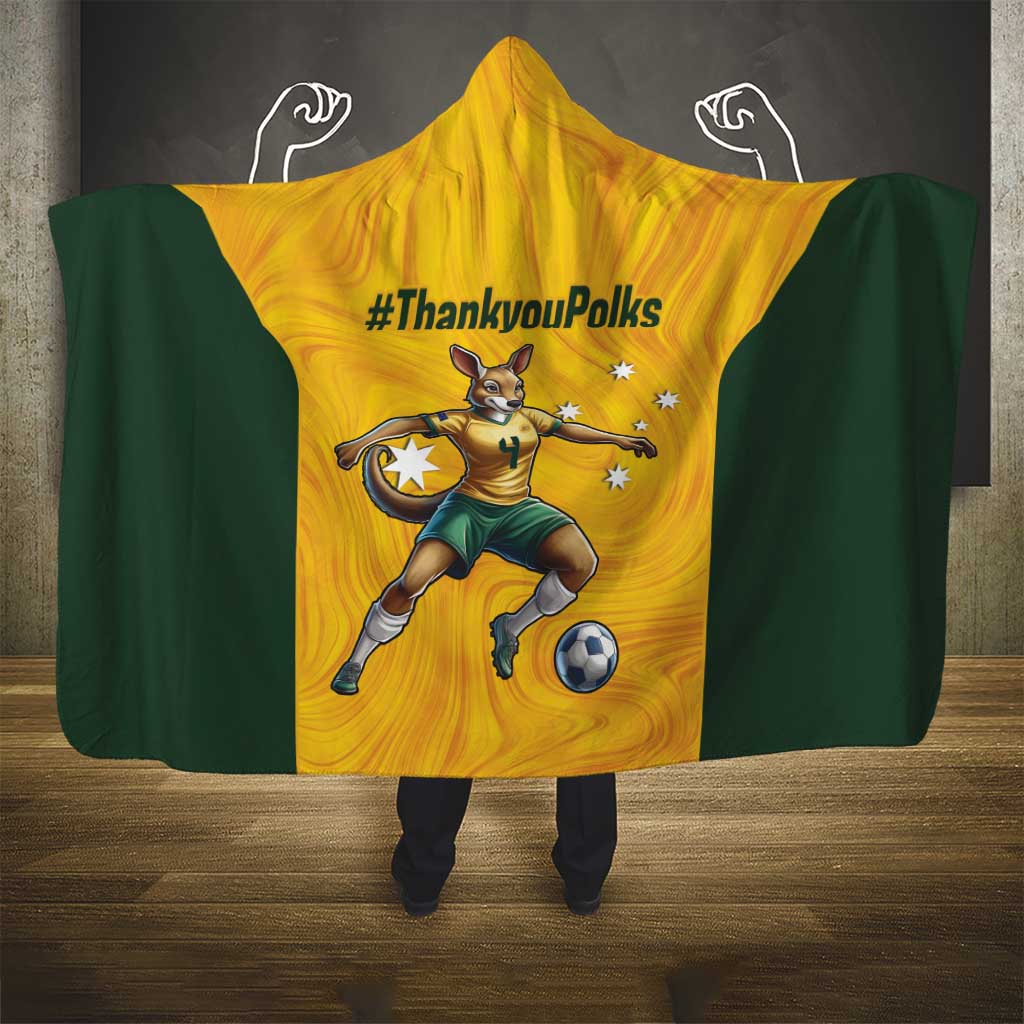 Polkinghorne Australia Matildas Hooded Blanket 2024 Thank You Polks