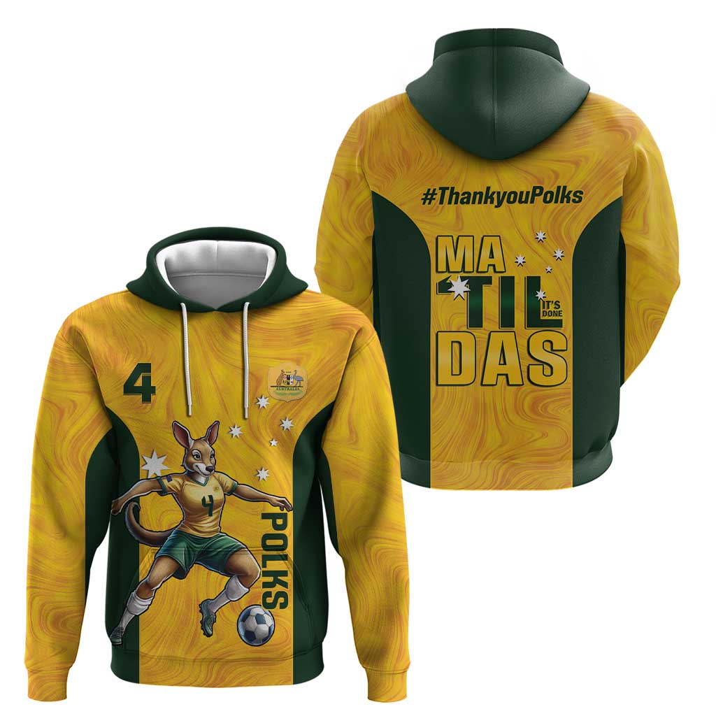 Polkinghorne Australia Matildas Hoodie 2024 Thank You Polks - Vibe Hoodie Shop