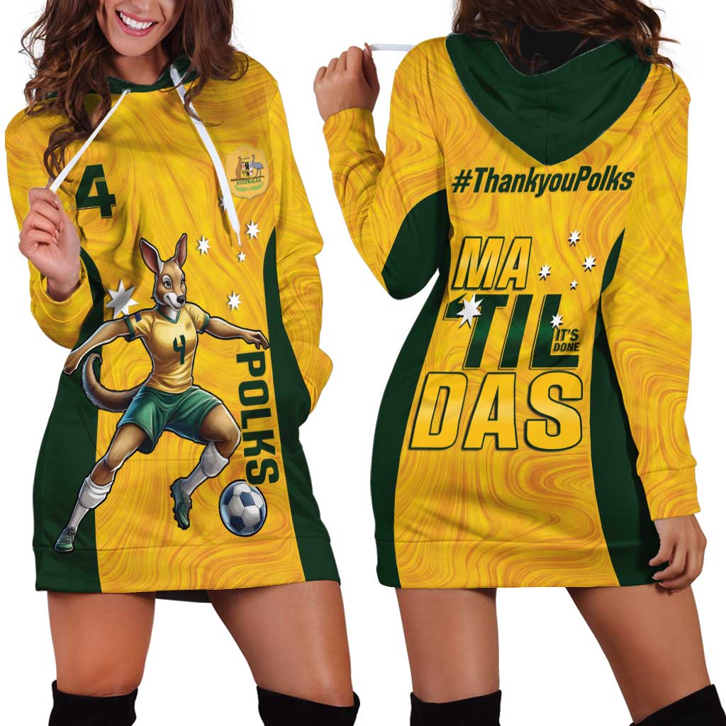 Polkinghorne Australia Matildas Hoodie Dress 2024 Thank You Polks - Vibe Hoodie Shop