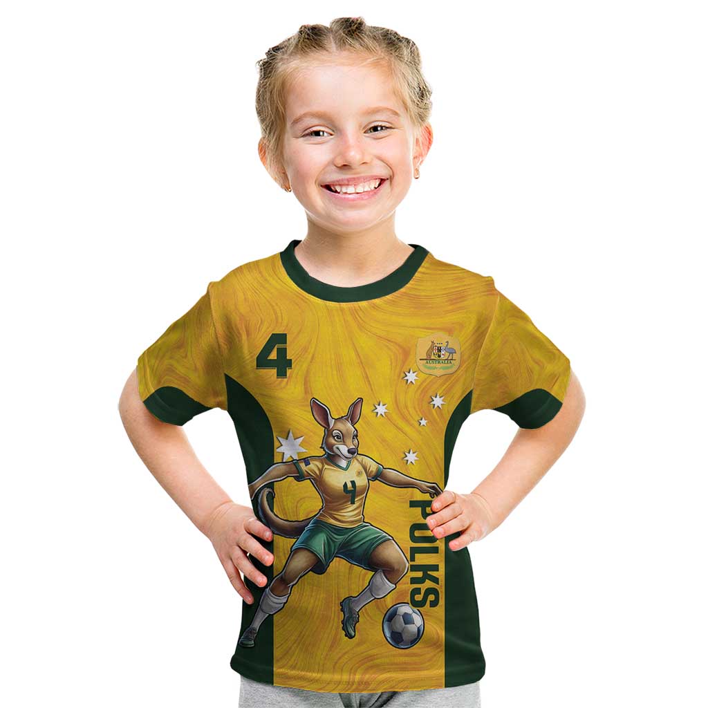 Polkinghorne Australia Matildas Kid T Shirt 2024 Thank You Polks - Vibe Hoodie Shop