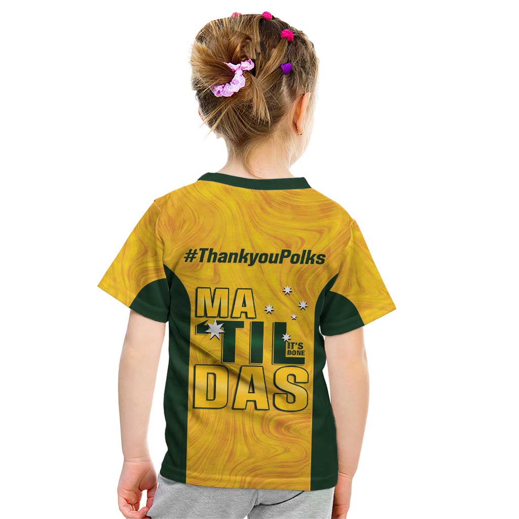 Polkinghorne Australia Matildas Kid T Shirt 2024 Thank You Polks - Vibe Hoodie Shop