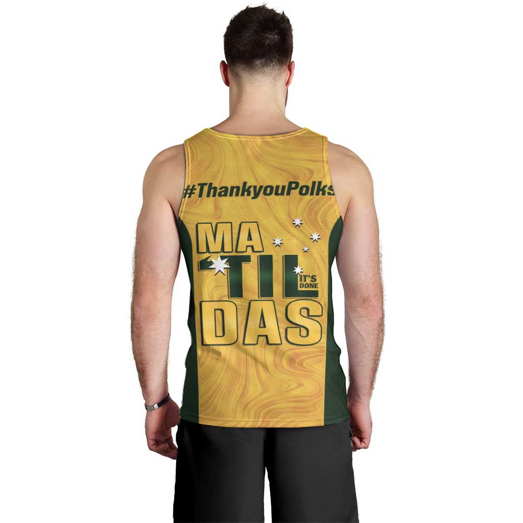 Polkinghorne Australia Matildas Men Tank Top 2024 Thank You Polks - Vibe Hoodie Shop