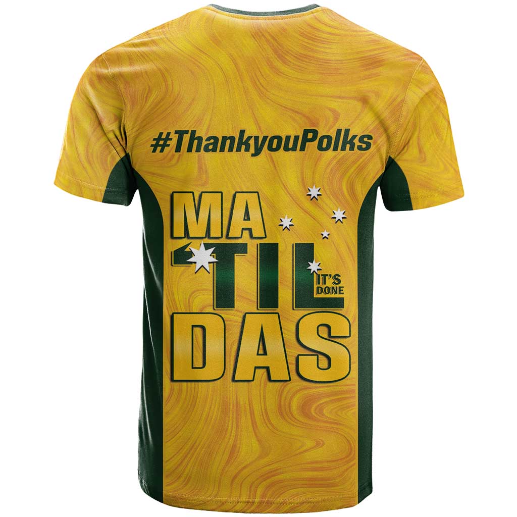 Polkinghorne Australia Matildas T Shirt 2024 Thank You Polks - Vibe Hoodie Shop