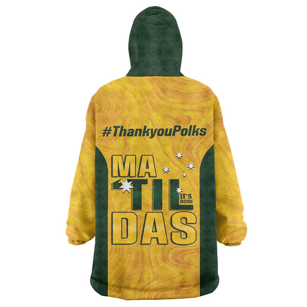 Polkinghorne Australia Matildas Wearable Blanket Hoodie 2024 Thank You Polks - Vibe Hoodie Shop