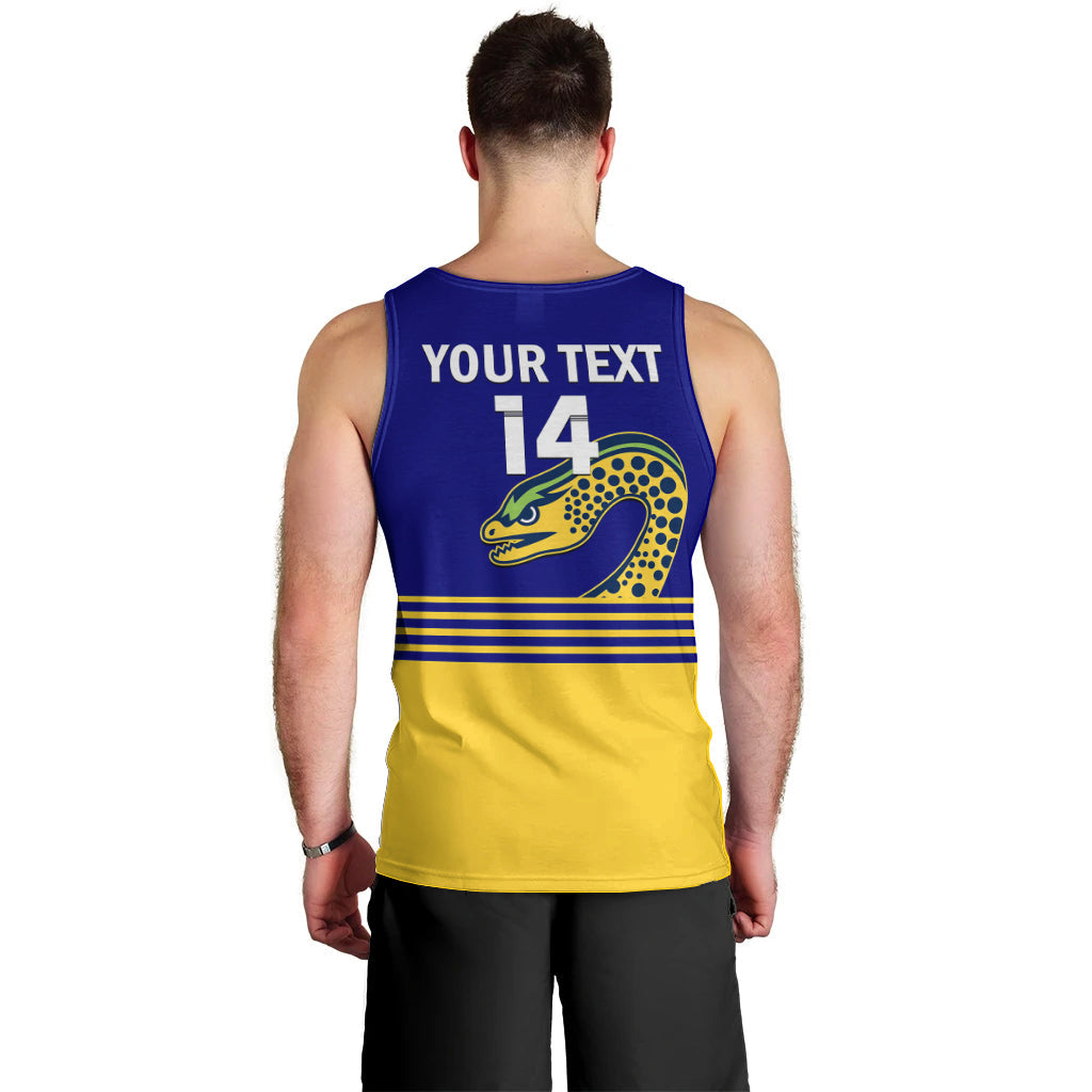 Personalised Eels Rugby Men Tank Top Parramatta 1947 Dynamic Blue - Vibe Hoodie Shop