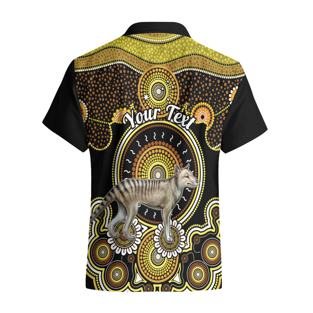 Personalised Australian Astrology Hawaiian Shirt Aboriginal Tasmanian Tiger Zodiac Sign - Vibe Hoodie Shop