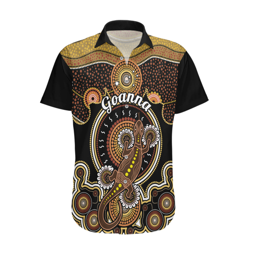 Personalised Australian Astrology Hawaiian Shirt Aboriginal Goanna Zodiac Sign - Vibe Hoodie Shop
