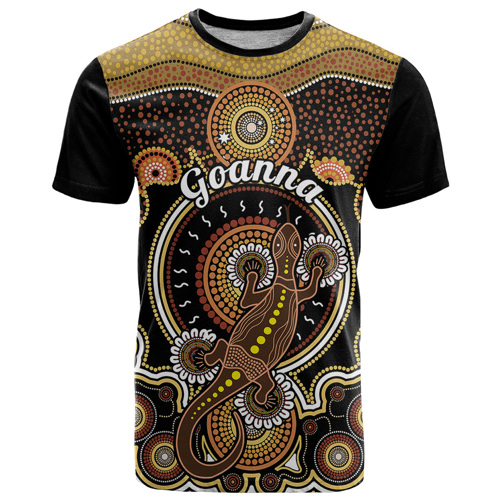 Personalised Australian Astrology T Shirt Aboriginal Goanna Zodiac Sign - Vibe Hoodie Shop