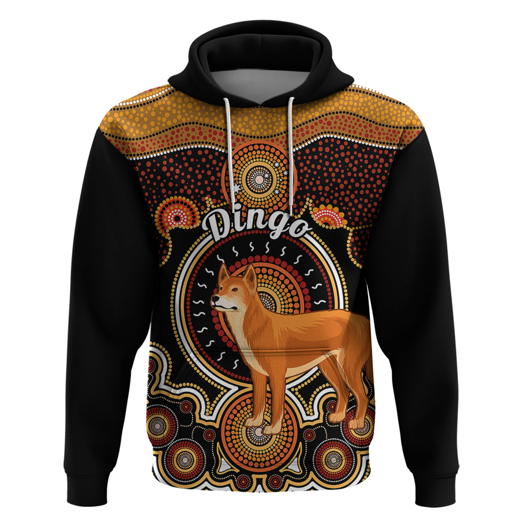 Personalised Australian Astrology Hoodie Aboriginal Dingo Zodiac Sign - Vibe Hoodie Shop