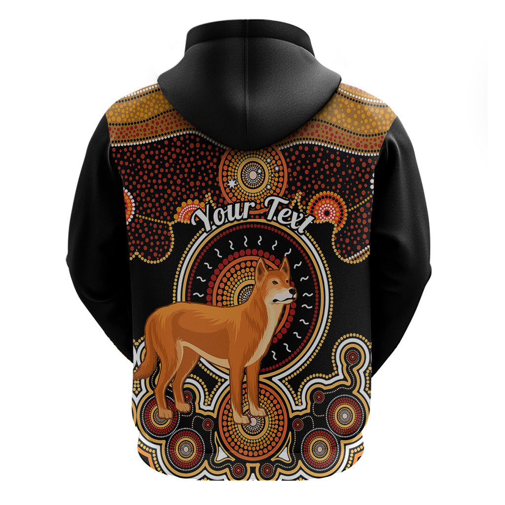 Personalised Australian Astrology Hoodie Aboriginal Dingo Zodiac Sign - Vibe Hoodie Shop