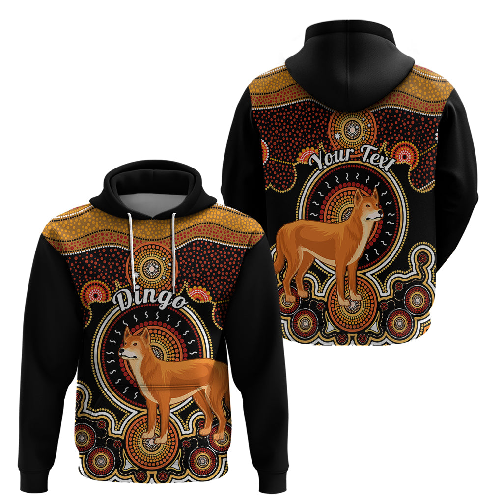 Personalised Australian Astrology Hoodie Aboriginal Dingo Zodiac Sign - Vibe Hoodie Shop