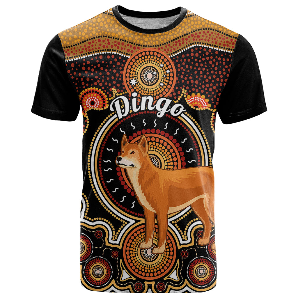 Personalised Australian Astrology T Shirt Aboriginal Dingo Zodiac Sign - Vibe Hoodie Shop