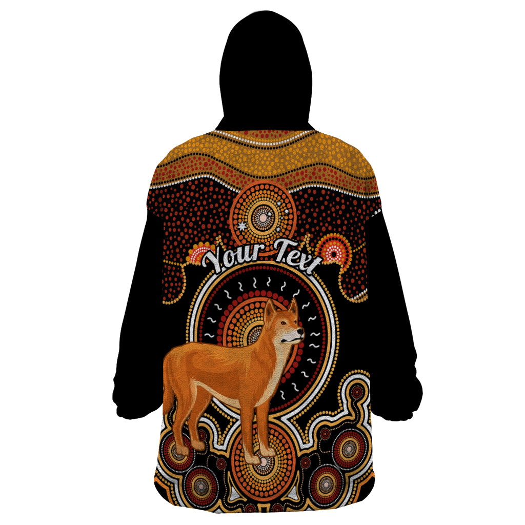 Personalised Australian Astrology Wearable Blanket Hoodie Aboriginal Dingo Zodiac Sign - Vibe Hoodie Shop