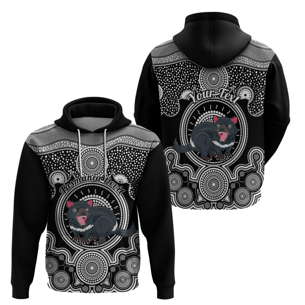 Personalised Australian Astrology Hoodie Aboriginal Tasmania Devil Zodiac Sign - Vibe Hoodie Shop