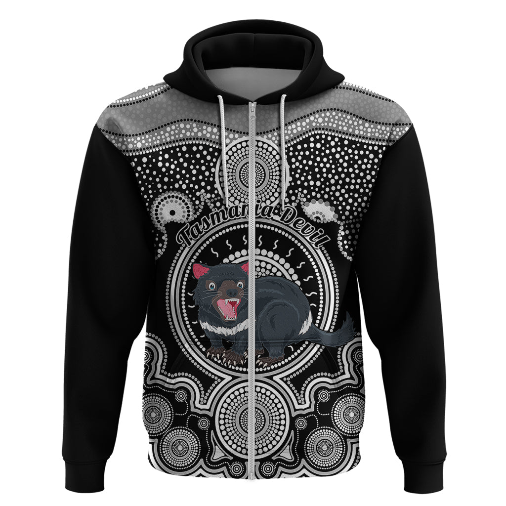 Personalised Australian Astrology Hoodie Aboriginal Tasmania Devil Zodiac Sign - Vibe Hoodie Shop