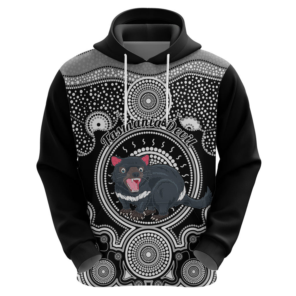 Personalised Australian Astrology Hoodie Aboriginal Tasmania Devil Zodiac Sign - Vibe Hoodie Shop