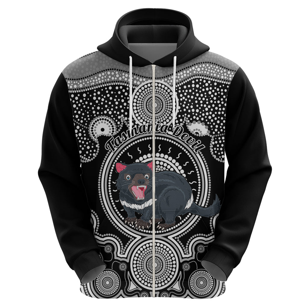Personalised Australian Astrology Hoodie Aboriginal Tasmania Devil Zodiac Sign - Vibe Hoodie Shop