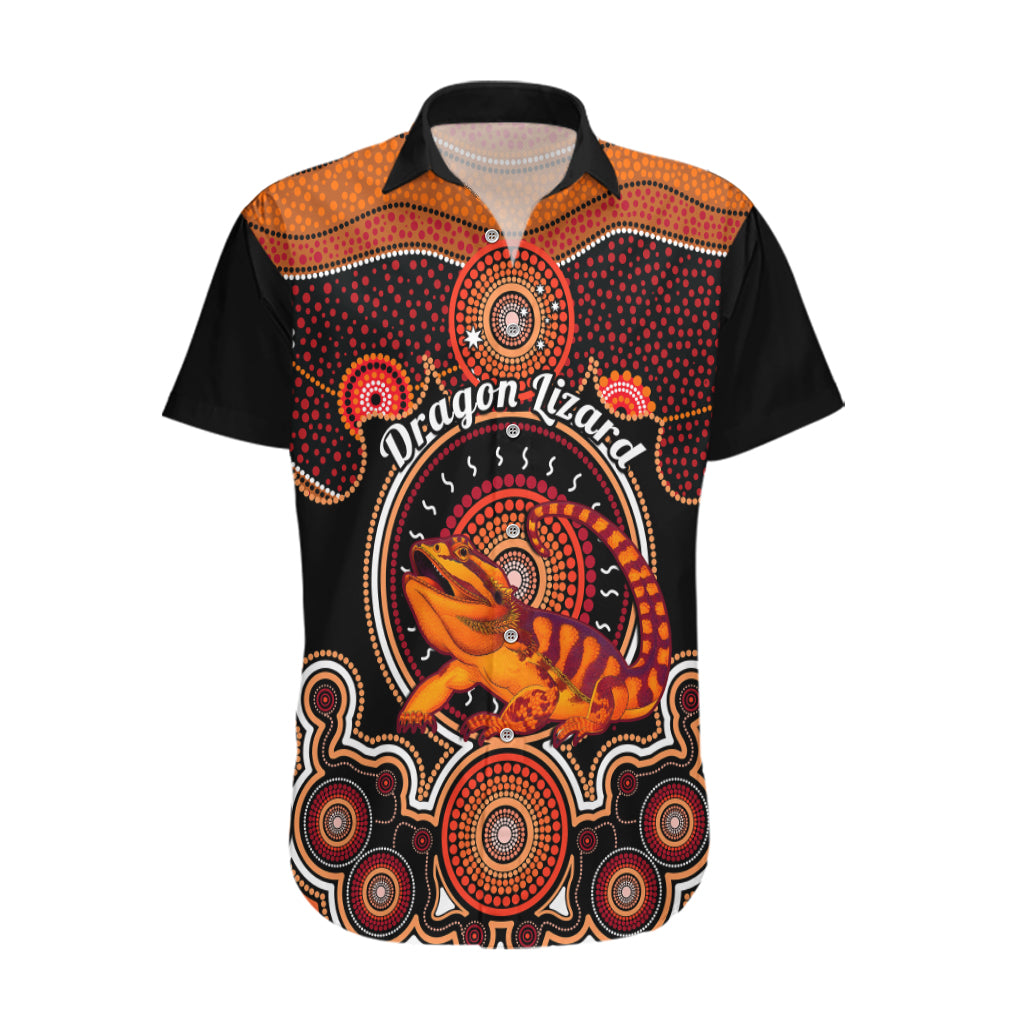 Personalised Australian Astrology Hawaiian Shirt Aboriginal Dragon Lizard Zodiac Sign - Vibe Hoodie Shop