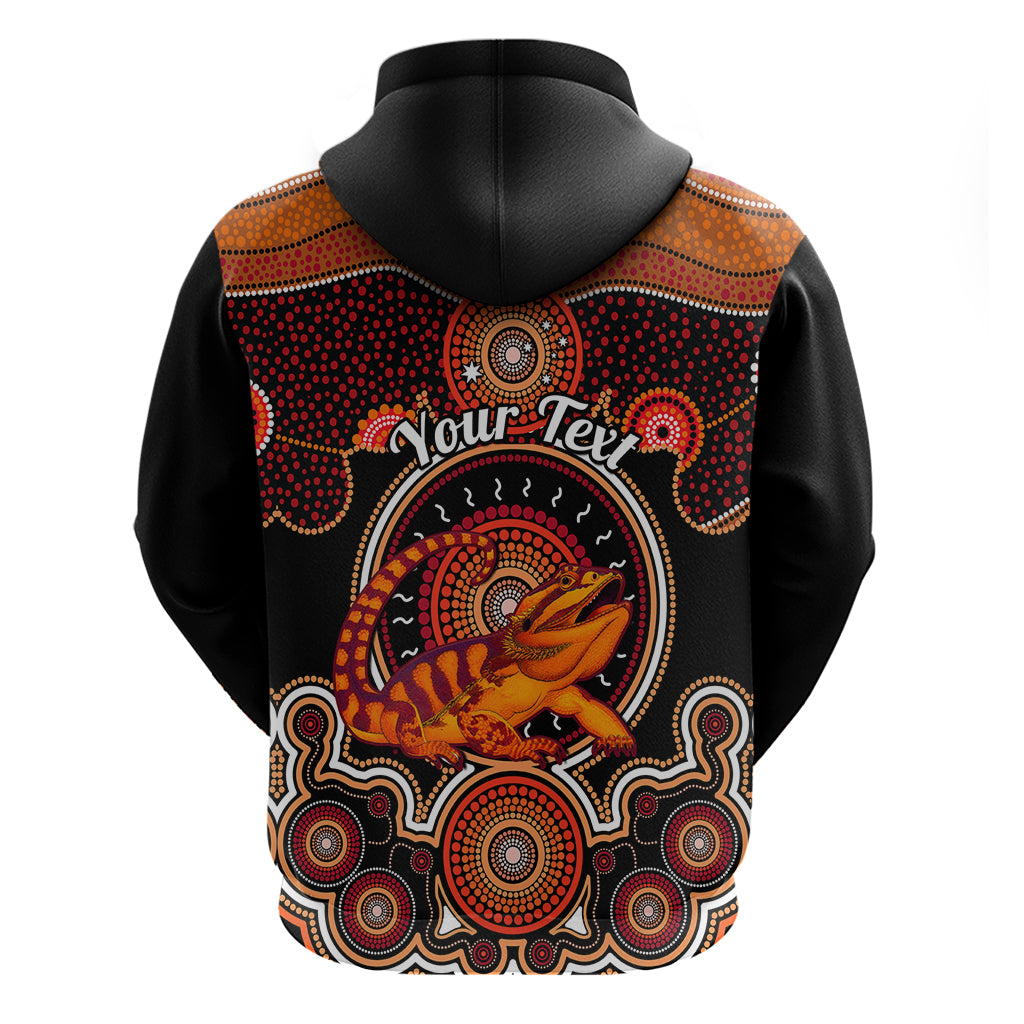 Personalised Australian Astrology Hoodie Aboriginal Dragon Lizard Zodiac Sign - Vibe Hoodie Shop