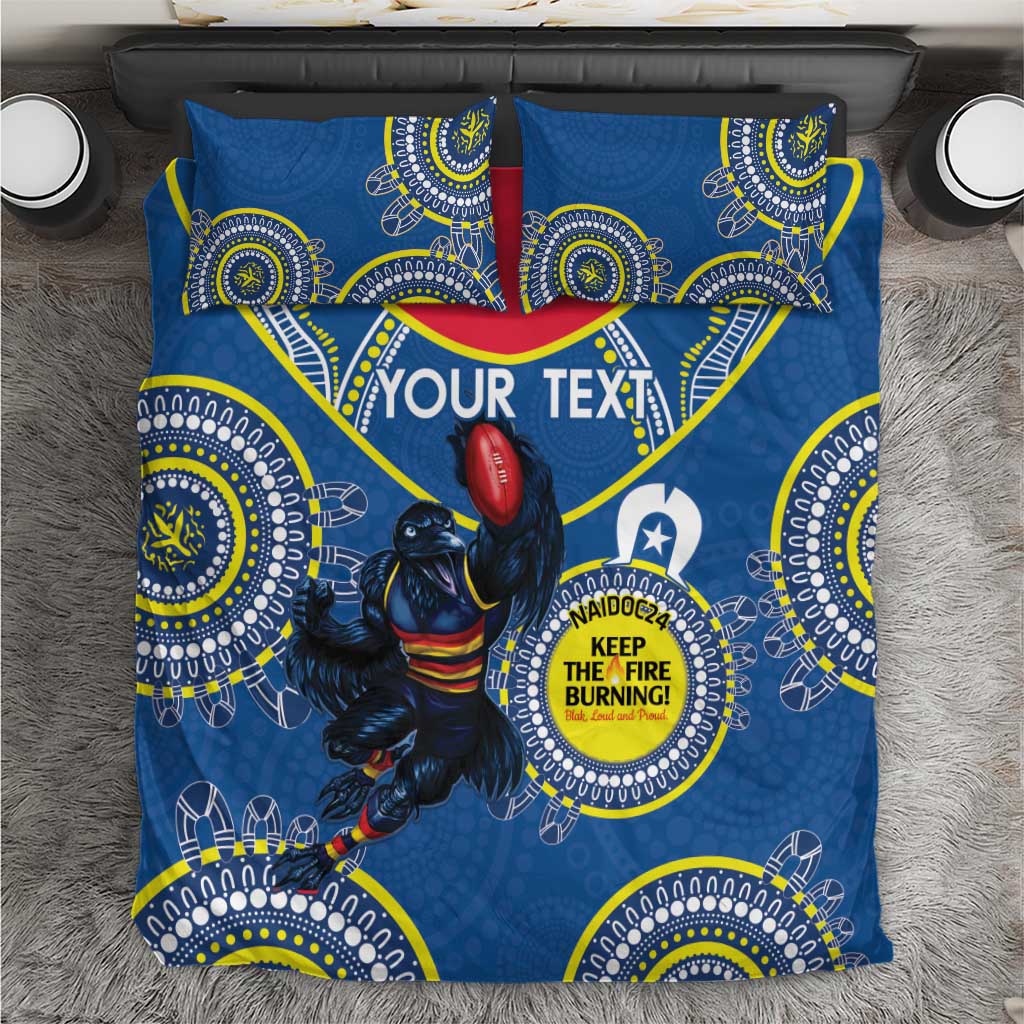 Custom AFL Crows NAIDOC Week Bedding Set Keep The Fire Burning Indigenous Art - Vibe Hoodie Shop