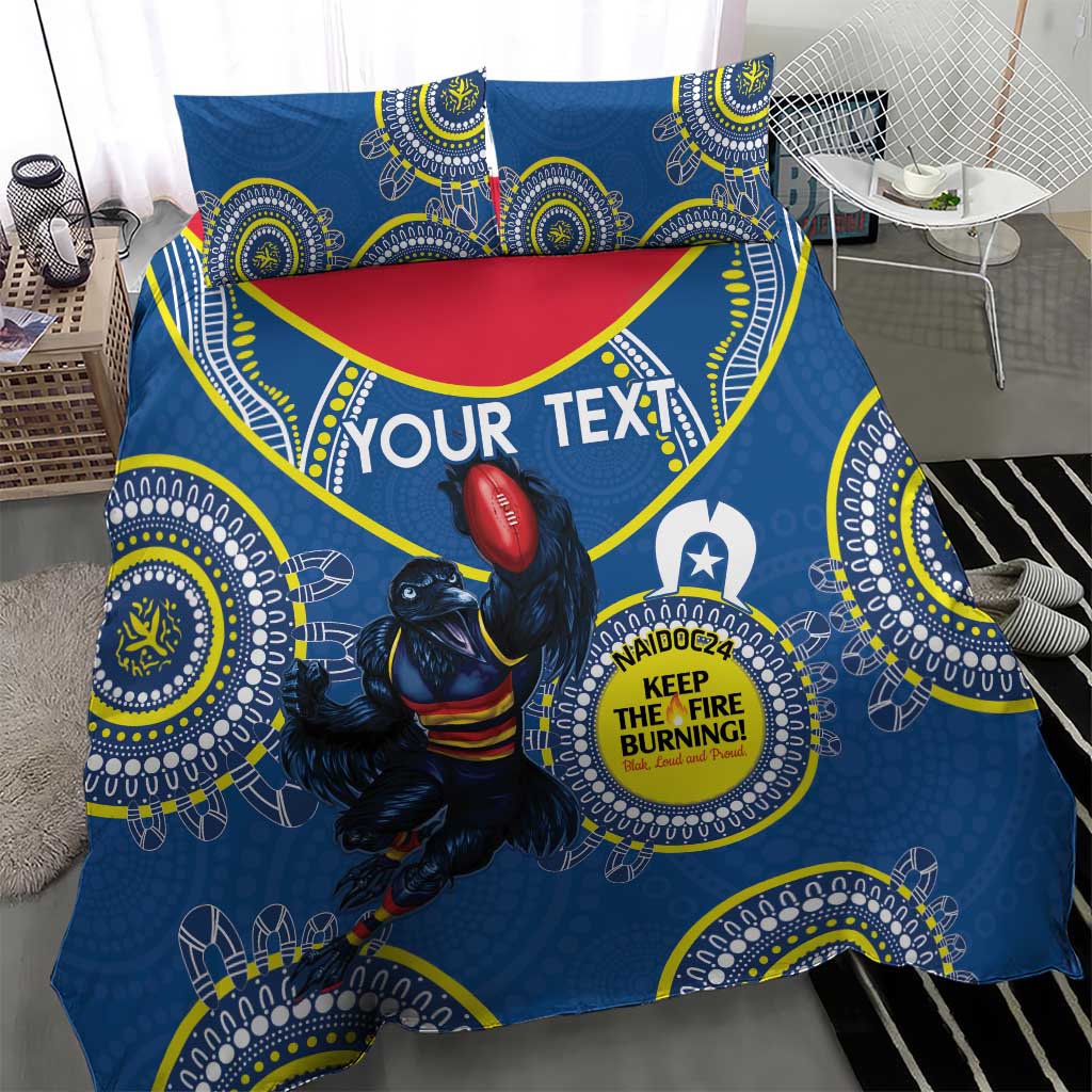 Custom AFL Crows NAIDOC Week Bedding Set Keep The Fire Burning Indigenous Art - Vibe Hoodie Shop