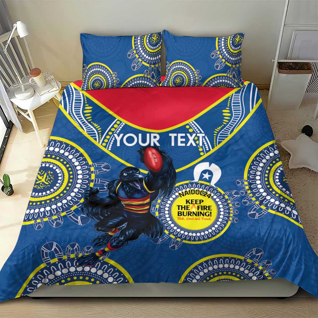 Custom AFL Crows NAIDOC Week Bedding Set Keep The Fire Burning Indigenous Art - Vibe Hoodie Shop