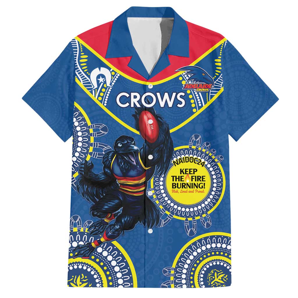 Custom AFL Crows NAIDOC Week Hawaiian Shirt Keep The Fire Burning Indigenous Art - Vibe Hoodie Shop