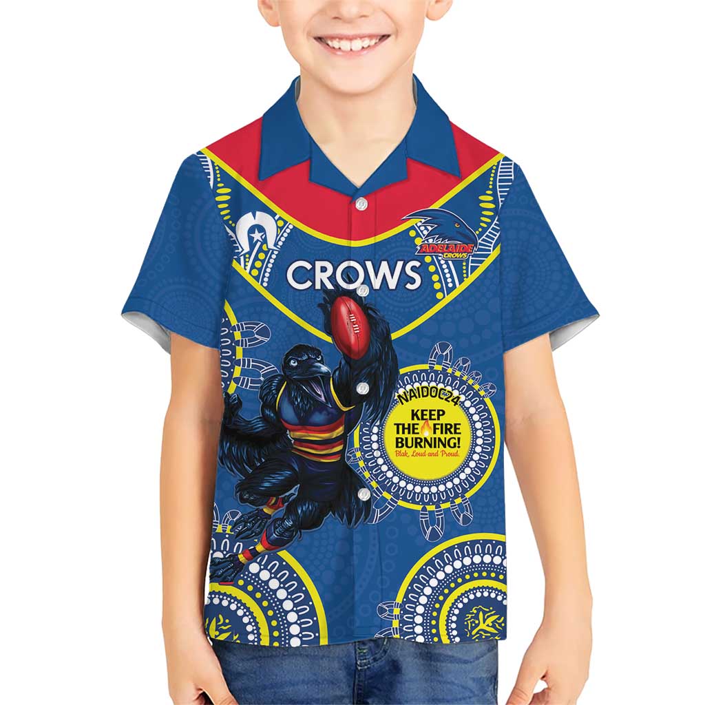 Custom AFL Crows NAIDOC Week Hawaiian Shirt Keep The Fire Burning Indigenous Art - Vibe Hoodie Shop