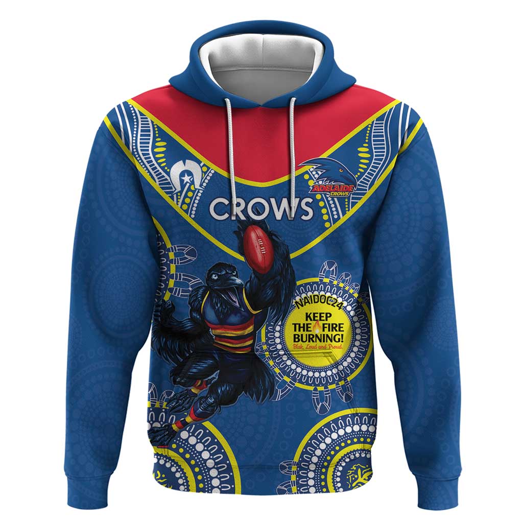 Custom AFL Crows NAIDOC Week Hoodie Keep The Fire Burning Indigenous Art - Vibe Hoodie Shop