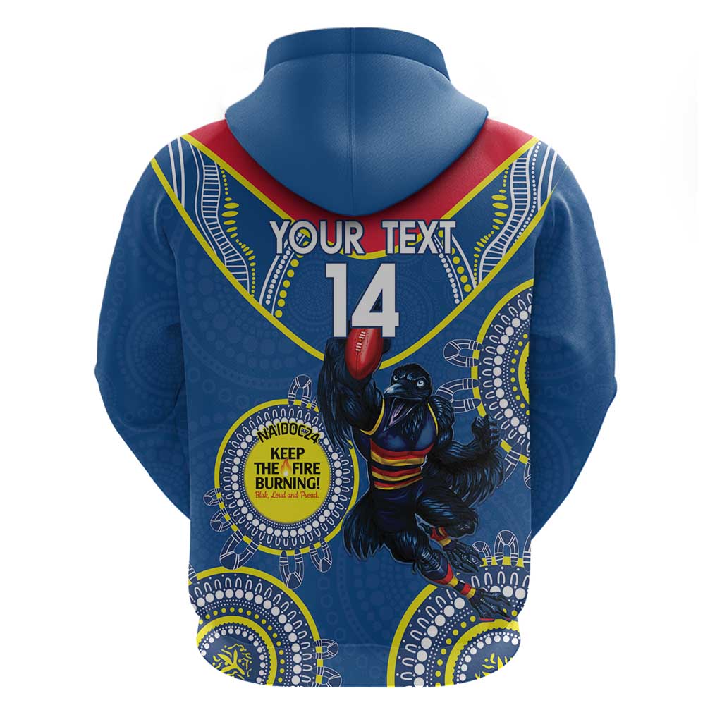 Custom AFL Crows NAIDOC Week Hoodie Keep The Fire Burning Indigenous Art - Vibe Hoodie Shop