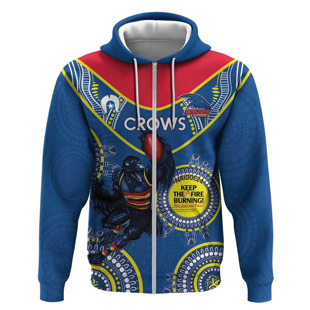 Custom AFL Crows NAIDOC Week Hoodie Keep The Fire Burning Indigenous Art - Vibe Hoodie Shop