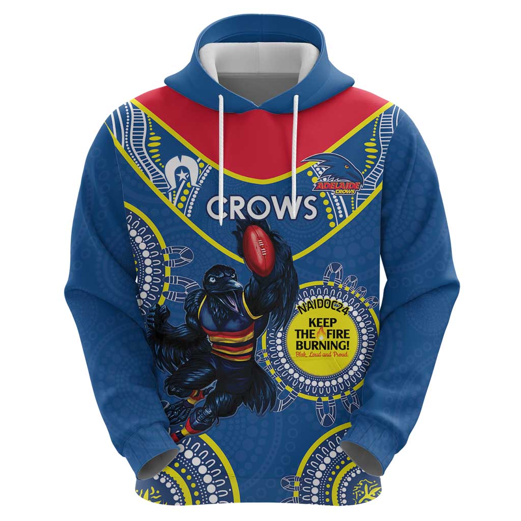 Custom AFL Crows NAIDOC Week Hoodie Keep The Fire Burning Indigenous Art - Vibe Hoodie Shop
