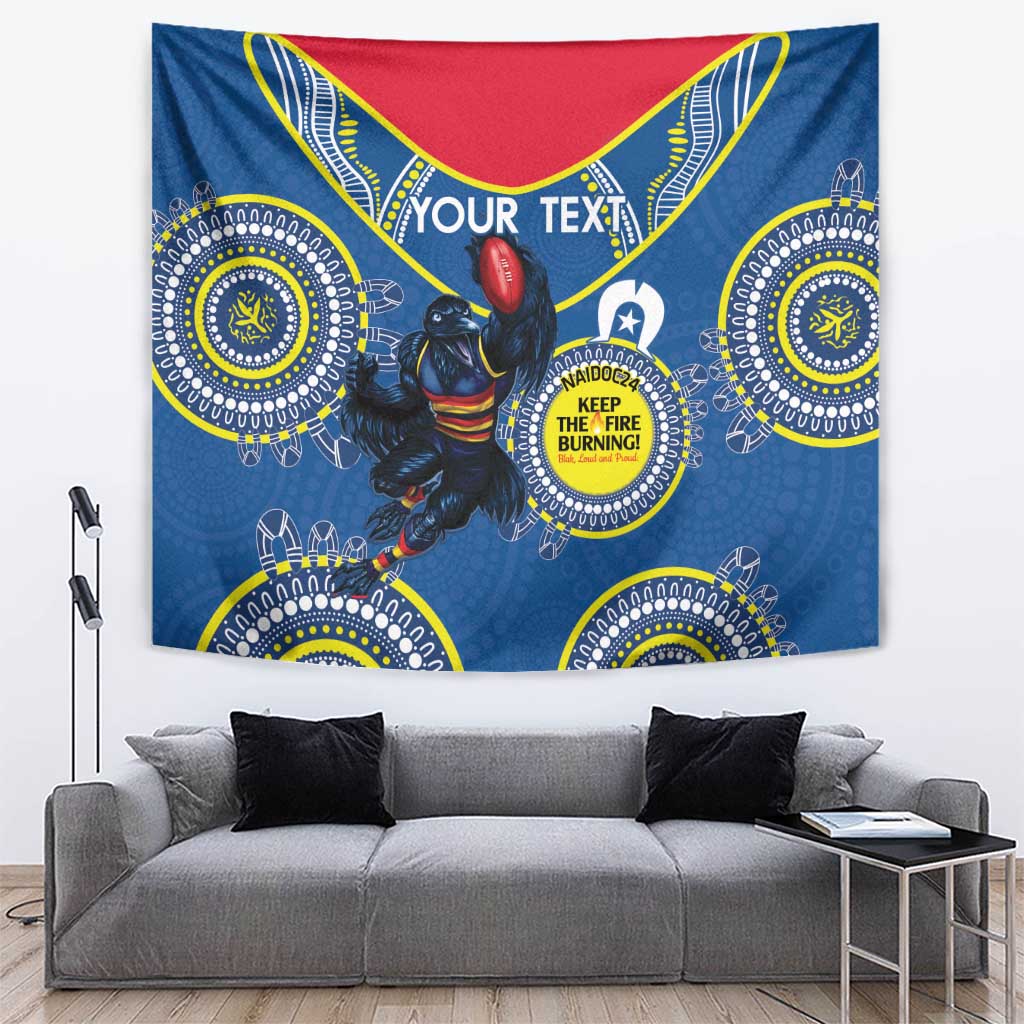 Custom AFL Crows NAIDOC Week Tapestry Keep The Fire Burning Indigenous Art - Vibe Hoodie Shop