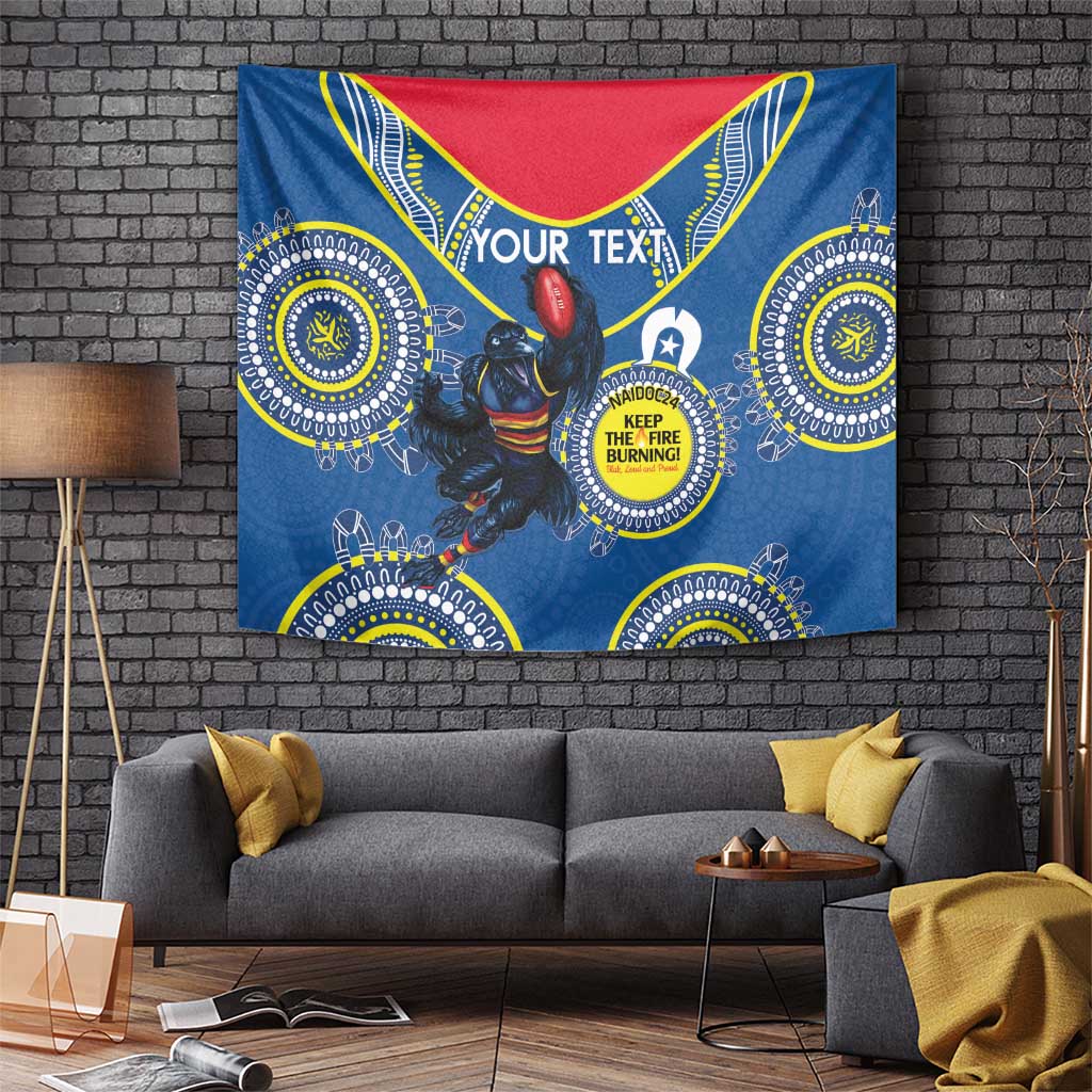 Custom AFL Crows NAIDOC Week Tapestry Keep The Fire Burning Indigenous Art - Vibe Hoodie Shop