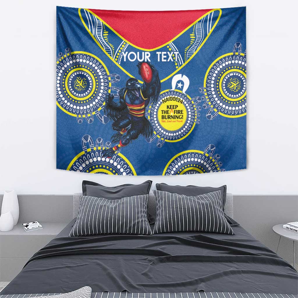 Custom AFL Crows NAIDOC Week Tapestry Keep The Fire Burning Indigenous Art - Vibe Hoodie Shop