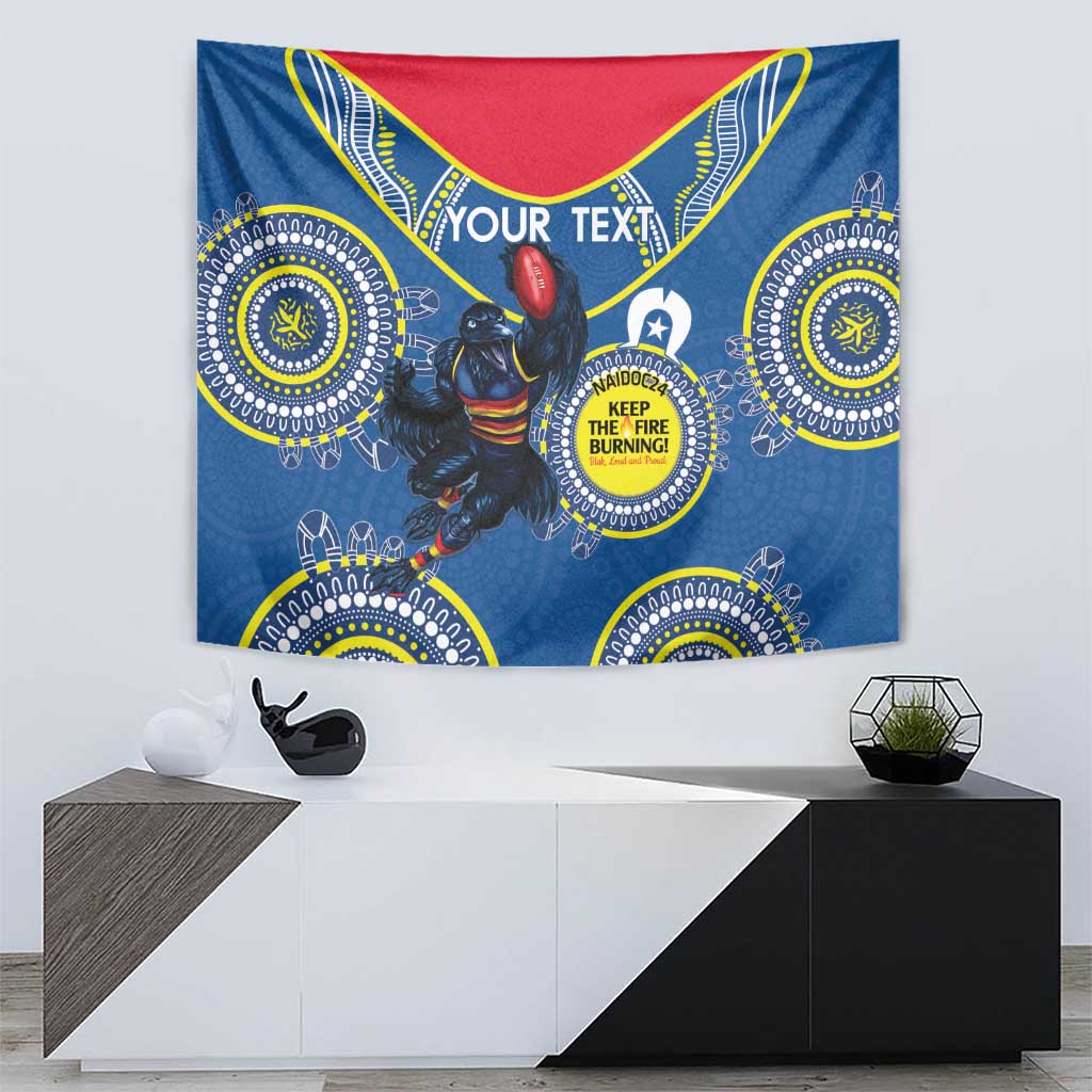 Custom AFL Crows NAIDOC Week Tapestry Keep The Fire Burning Indigenous Art - Vibe Hoodie Shop