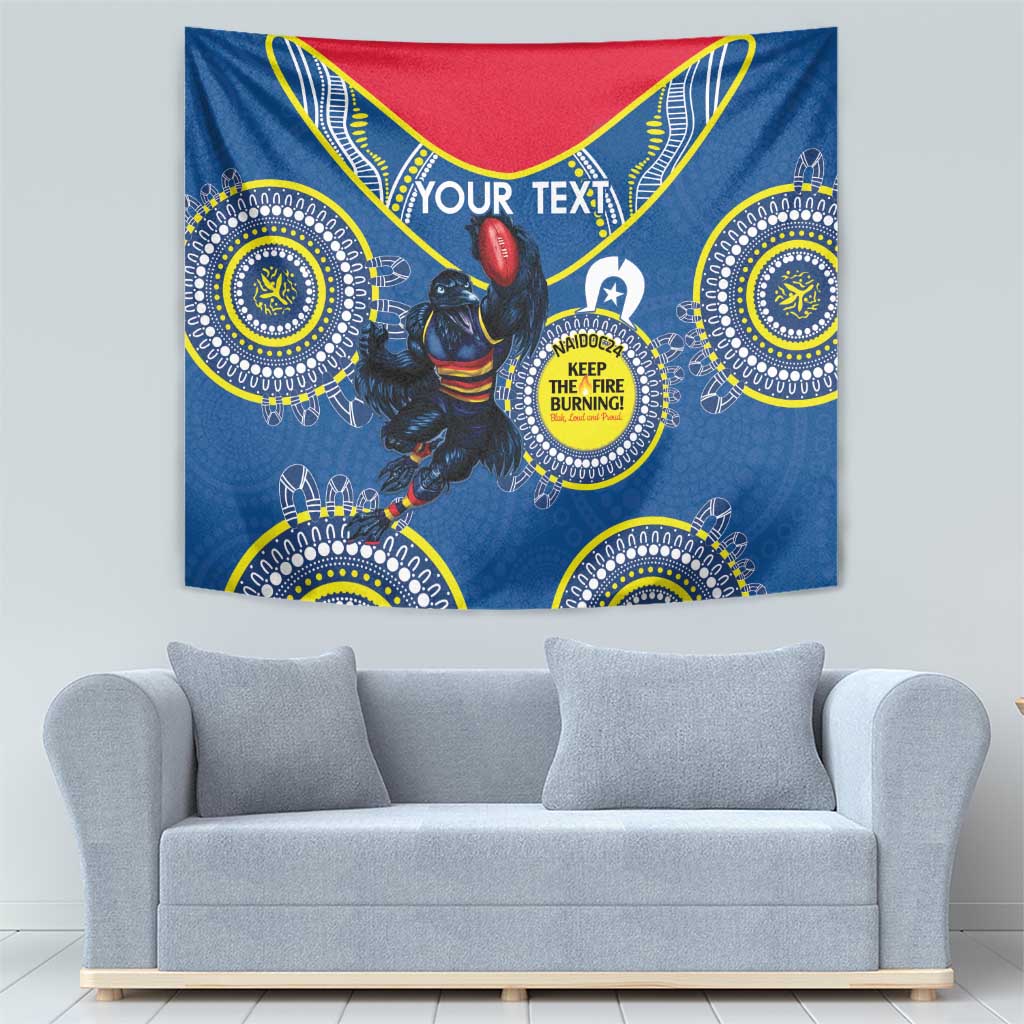 Custom AFL Crows NAIDOC Week Tapestry Keep The Fire Burning Indigenous Art - Vibe Hoodie Shop