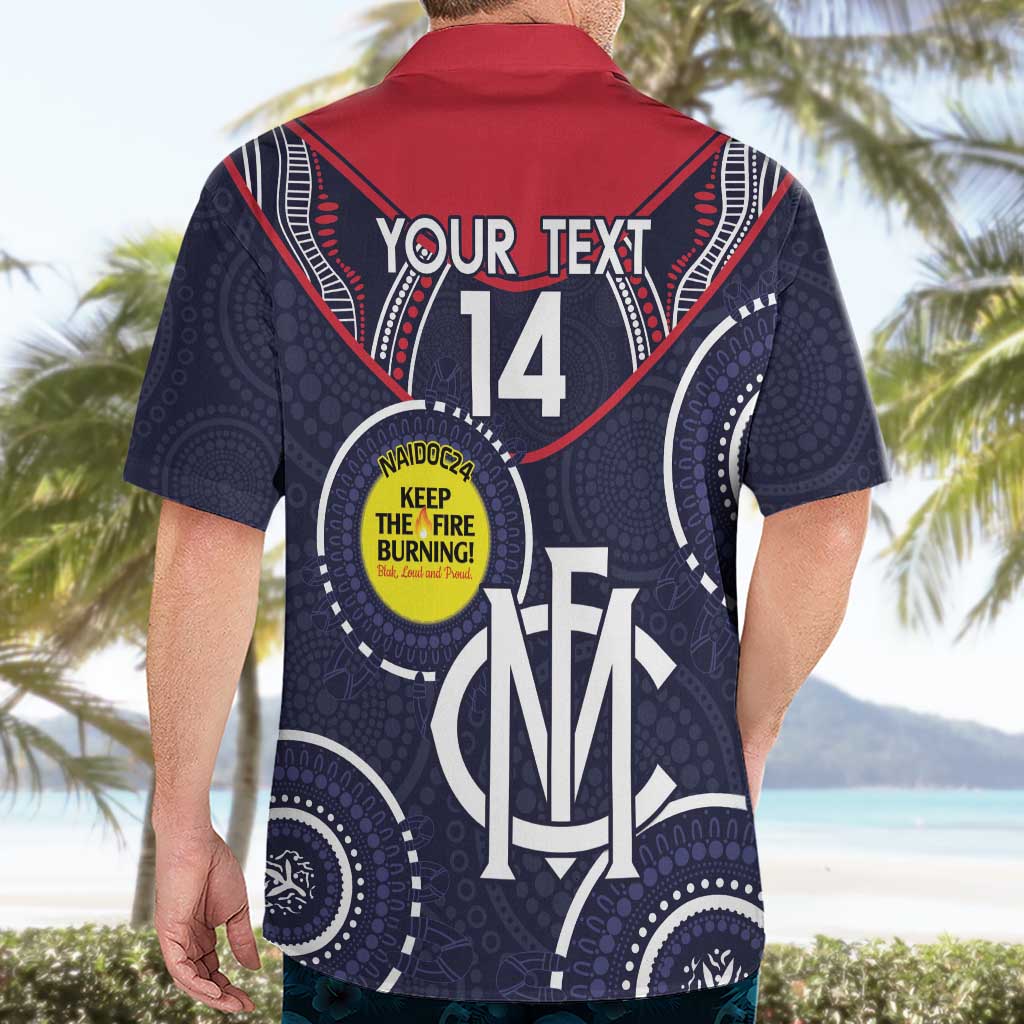 Custom AFL Demons NAIDOC Week Hawaiian Shirt Keep The Fire Burning Indigenous Art - Vibe Hoodie Shop