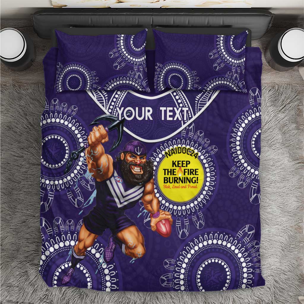 Custom AFL Dockers NAIDOC Week Bedding Set Keep The Fire Burning Indigenous Art - Vibe Hoodie Shop