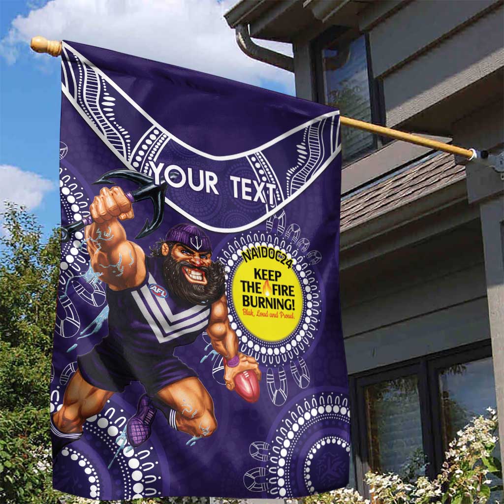 Custom AFL Dockers NAIDOC Week Garden Flag Keep The Fire Burning Indigenous Art - Vibe Hoodie Shop